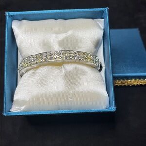 Pave Crystal Bangle Bracelet